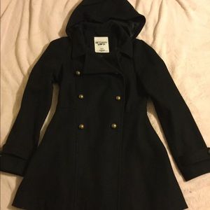 Dressy black pea coat
